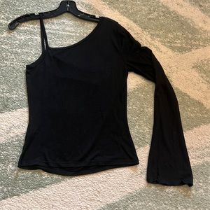 One-sleeved Knit Top